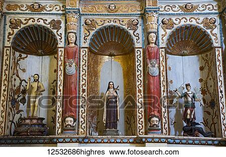 Retablo, former convent, Church of San Pedro Y San Pablo, 1650, Route of the Convents; Teabo, Yucatan, Mexico View Large Photo Image Stock Photograph - Retablo, former convent, Church of San Pedro Y San Pablo, 1650, Route of the Convents; Teabo, Yucatan, Mexico. Fotosearch
