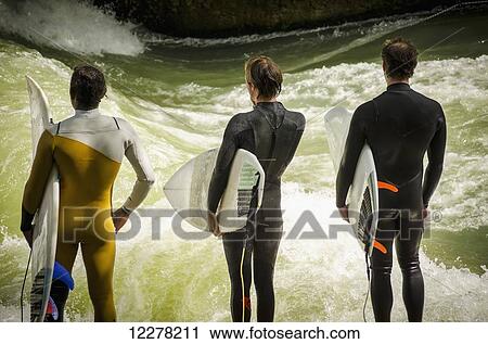 River surfers in Munich watch the surf; Munich, Germany View Large Photo Image Stock Image - River surfers in Munich watch the surf; Munich, Germany. Fotosearch