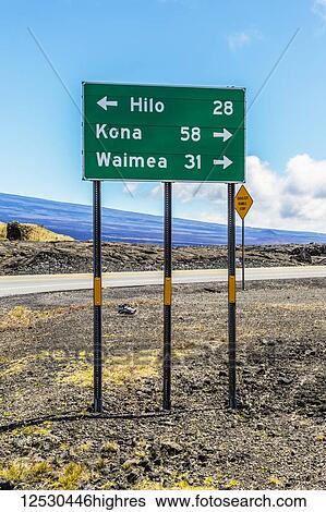 Road sign showing miles to destinations from the Mauna Kea Access Road at its junction with the Daniel K. Inouye Highway (in the picture) also known as the Saddle Road and Hawaii State Route 200 on the Big Island of Hawaii, USA during the summer;... View Large Photo Image Stock Photograph - Road sign showing miles to destinations from the Mauna Kea Access Road at its junction with the Daniel K. Inouye Highway (in the picture) also known as the Saddle Road and Hawaii State Route 200 on the Big Island of Hawaii, USA during the summer;.... Fotosearch