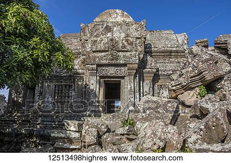 Ruins of the Main Sanctuary, as seen from West of Gopura I, Preah Vihear Temple; Preah Vihear, Cambodia View Large Photo Image Stock Photograph - Ruins of the Main Sanctuary, as seen from West of Gopura I, Preah Vihear Temple; Preah Vihear, Cambodia. Fotosearch