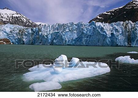 Picture - Scenic View Of Iceberg Floating In Tracy Arm-Ford's Terror Near Dawes Glacier In Endicott Arm In Southeast Alaska. Fotosearch