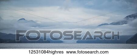 Stock Photograph - Scenic view of the Great Bear Rainforest area; Hartley Bay, British Columbia, Canada. Fotosearch