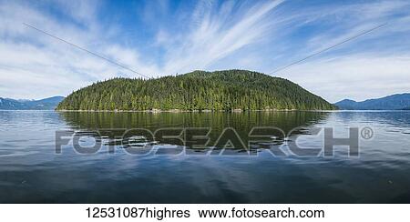 Stock Photograph - Scenic view of the Great Bear Rainforest area; Hartley Bay, British Columbia, Canada. Fotosearch