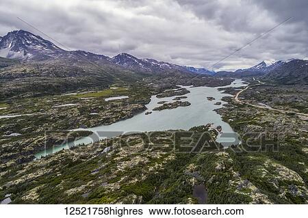 Stock Photograph - Scenic views along the South Klondike Highway; Carcross, Yukon Territory, Canada. Fotosearch