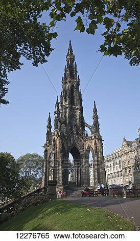 Scott Monument; Edinburgh, Scotland View Large Photo Image Stock Photography - Scott Monument; Edinburgh, Scotland. Fotosearch