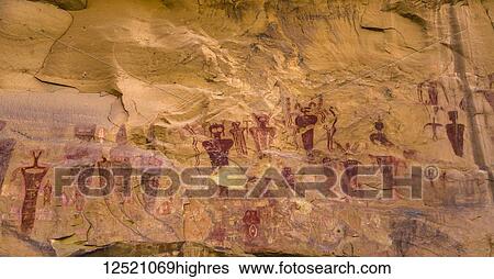 Sego Canyon Rock Art Site; Thompson Springs, Utah, United States of America View Large Photo Image Stock Photograph - Sego Canyon Rock Art Site; Thompson Springs, Utah, United States of America. Fotosearch