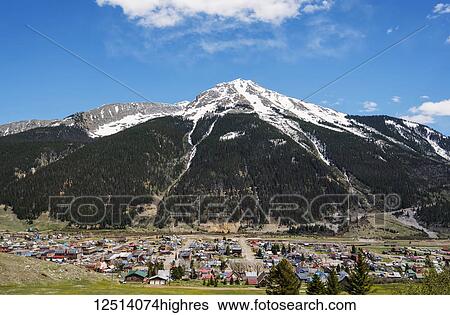 Silverton, a former silver mining camp, and federally designated National Historic Landmark District; Silverton, Colorado, United States of America View Large Photo Image Stock Photograph - Silverton, a former silver mining camp, and federally designated National Historic Landmark District; Silverton, Colorado, United States of America. Fotosearch