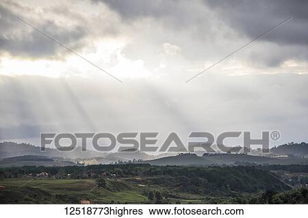 Stock Photograph - Site One, Plain of Jars; Xiangkhouang, Laos. Fotosearch