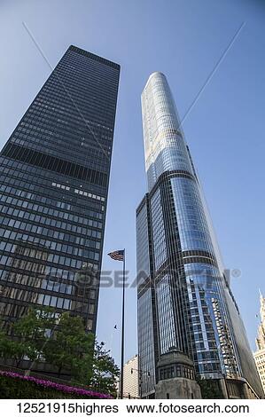 Skyscrapers in downtown Chicago; Chicago, Illinois, United States of America View Large Photo Image Stock Photograph - Skyscrapers in downtown Chicago; Chicago, Illinois, United States of America. Fotosearch