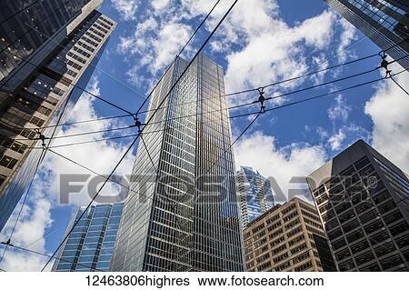 Stock Photograph - Skyscrapers in downtown Toronto; Toronto, Ontario, Canada. Fotosearch