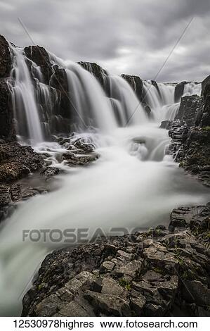 Small waterfall in the rural area of North Iceland; Iceland View Large Photo Image Stock Photograph - Small waterfall in the rural area of North Iceland; Iceland. Fotosearch