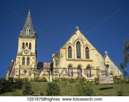 Stock Photograph - St. Andrews Church; Darjeeling, West Bengal, India. Fotosearch