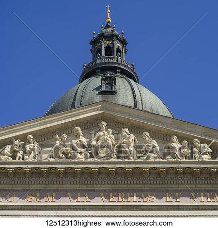 Stock Photograph - St. Stephen's Basilica, Budapest, Hungary. Fotosearch