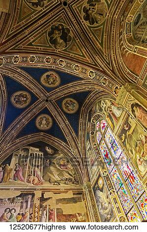 Stained glass window and decorative ceiling in Florence Cathedral; Florence, Tuscany, Italy View Large Photo Image Stock Photograph - Stained glass window and decorative ceiling in Florence Cathedral; Florence, Tuscany, Italy. Fotosearch