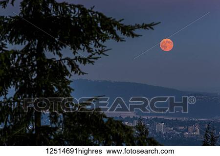 Supermoon over Cypress Mountain; Vancouver, British Columbia, Canada View Large Photo Image Stock Photograph - Supermoon over Cypress Mountain; Vancouver, British Columbia, Canada. Fotosearch