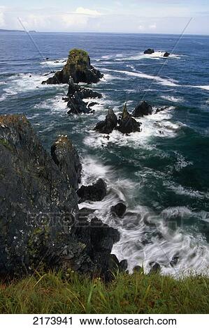 Swirling Waves On Kodiak Is Coastline Sw Alaska Summer View Large Photo Image Stock Image - Swirling Waves On Kodiak Is Coastline Sw Alaska Summer. Fotosearch