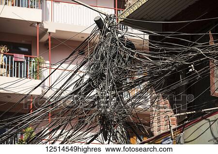 Tangled electrical wires; Kathmandu, Nepal View Large Photo Image Stock Photograph - Tangled electrical wires; Kathmandu, Nepal. Fotosearch