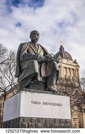 Taras Shevchenko Monument on the Manitoba Legislative Grounds; Winnipeg, Manitoba, Canada View Large Photo Image Stock Photograph - Taras Shevchenko Monument on the Manitoba Legislative Grounds; Winnipeg, Manitoba, Canada. Fotosearch