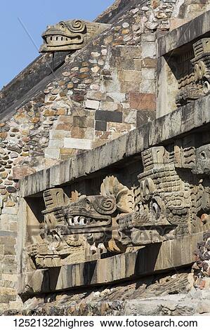 Temple of the Feathered Serpent (Quetzacoatl), Teotihuacan Archeological Zone; State of Mexico, Mexico View Large Photo Image Stock Photograph - Temple of the Feathered Serpent (Quetzacoatl), Teotihuacan Archeological Zone; State of Mexico, Mexico. Fotosearch