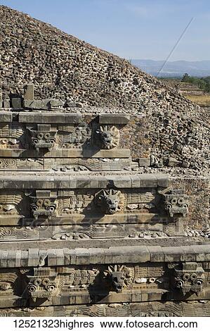 Temple of the Feathered Serpent (Quetzacoatl), Teotihuacan Archeological Zone; State of Mexico, Mexico View Large Photo Image Stock Photograph - Temple of the Feathered Serpent (Quetzacoatl), Teotihuacan Archeological Zone; State of Mexico, Mexico. Fotosearch