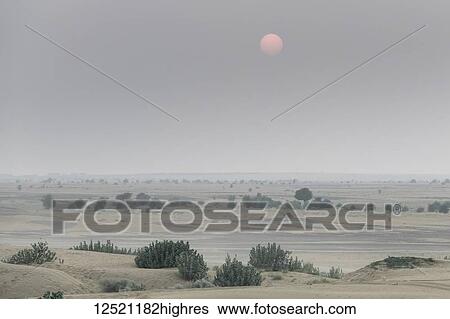 Stock Photograph - Thar Desert, the great Indian desert; Damodara, Rajasthan, India. Fotosearch