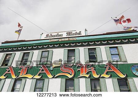 The historic Alaska Hotel in downtown Dawson Creek, British Columbia, Canada, Summer View Large Photo Image Stock Image - The historic Alaska Hotel in downtown Dawson Creek, British Columbia, Canada, Summer. Fotosearch