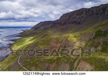 The road winding around Snaefellsness Peninsula; Iceland View Large Photo Image Stock Photograph - The road winding around Snaefellsness Peninsula; Iceland. Fotosearch