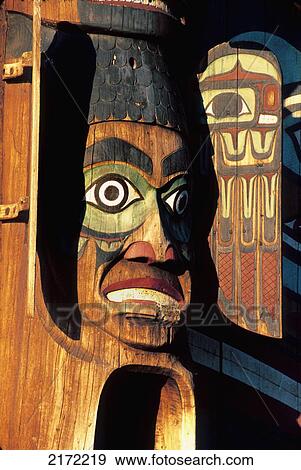Totem Bight State Park Clan House And Totem Pole At Ketchikan In Southeast Alaska View Large Photo Image Stock Photo - Totem Bight State Park Clan House And Totem Pole At Ketchikan In Southeast Alaska. Fotosearch