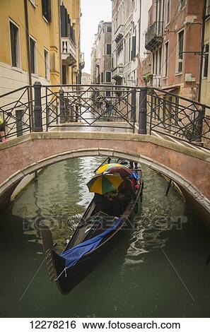 Tourists punt down the canals of Venice in the rain; Venice, Italy View Large Photo Image Stock Photograph - Tourists punt down the canals of Venice in the rain; Venice, Italy. Fotosearch
