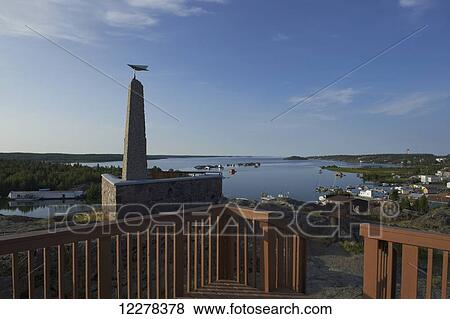 View from Bush Pilot's Monument lookout in Old Town; Yellowknife, Northwest Territories, Canada View Large Photo Image Stock Photo - View from Bush Pilot's Monument lookout in Old Town; Yellowknife, Northwest Territories, Canada. Fotosearch