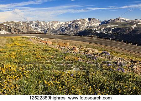 Stock Photograph - View from the Beartooth Highway; Cody, Wyoming, United States of America. Fotosearch