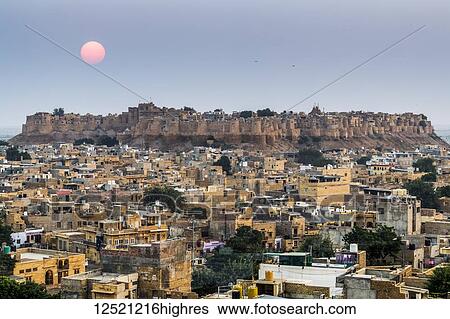 View of Fort Jaisalmer; Jaisalmer, Rajasthan, India View Large Photo Image Stock Photograph - View of Fort Jaisalmer; Jaisalmer, Rajasthan, India. Fotosearch