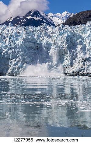 View of ice calving off the face of Margerie Glacier, Glacier Bay National Park, Southeast Alaska, Summer. View Large Photo Image Stock Photograph - View of ice calving off the face of Margerie Glacier, Glacier Bay National Park, Southeast Alaska, Summer.. Fotosearch