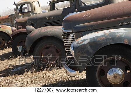 Vintage cars and trucks; Saskatchewan, Canada View Large Photo Image Stock Photo - Vintage cars and trucks; Saskatchewan, Canada. Fotosearch