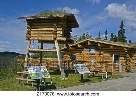 Stock Photo - Visitor Center At Tetlin National Wildlife Refuge, Alaska. Fotosearch