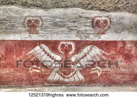 Wall mural of eagles, Palace of Tetitla, Teotihuacan Archeological Zone; State of Mexico, Mexico View Large Photo Image Stock Photograph - Wall mural of eagles, Palace of Tetitla, Teotihuacan Archeological Zone; State of Mexico, Mexico. Fotosearch
