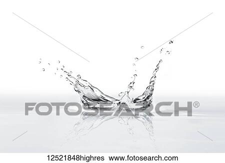Water droplet splashing on a surface View Large Photo Image Stock Photograph - Water droplet splashing on a surface. Fotosearch