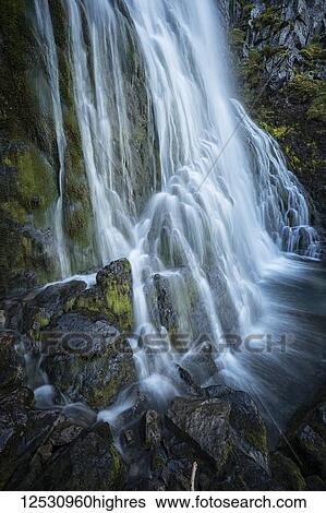 Waterfall along the road; West Fjords, Iceland View Large Photo Image Stock Photograph - Waterfall along the road; West Fjords, Iceland. Fotosearch