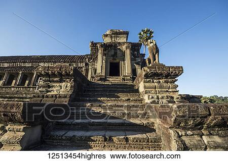 West Gallery of the main temple complex of Angkor Wat; Siem Reap, Cambodia View Large Photo Image Stock Photograph - West Gallery of the main temple complex of Angkor Wat; Siem Reap, Cambodia. Fotosearch
