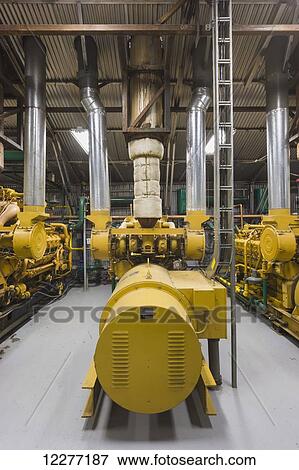 Yellow diesel generators inside an electrical power plant, Prudhoe Bay, Arctic Alaska, USA, Summer View Large Photo Image Stock Photo - Yellow diesel generators inside an electrical power plant, Prudhoe Bay, Arctic Alaska, USA, Summer. Fotosearch