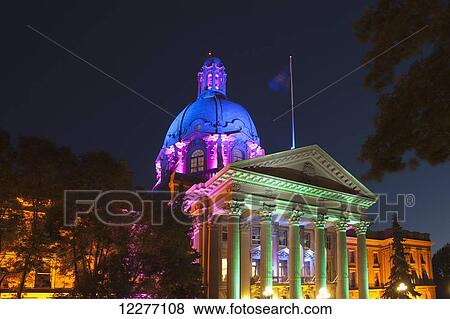 Stock Photo - Alberta Legislature building; Edmonton, Alberta, Canada. Fotosearch