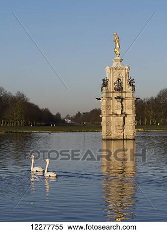 Stock Photography - Bushy Park and statue; London, England. Fotosearch