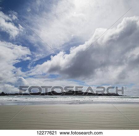 Stock Image - Chesterman Beach; Vancouver Island, British Columbia, Canada. Fotosearch