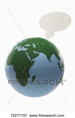 Globe with talking bubble; Edmonton, Alberta, Canada View Large Photo Image Stock Image - Globe with talking bubble; Edmonton, Alberta, Canada. Fotosearch