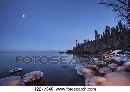 Lake superior at dusk; Thunder Bay, Ontario, Canada View Large Photo Image Stock Photo - Lake superior at dusk; Thunder Bay, Ontario, Canada. Fotosearch
