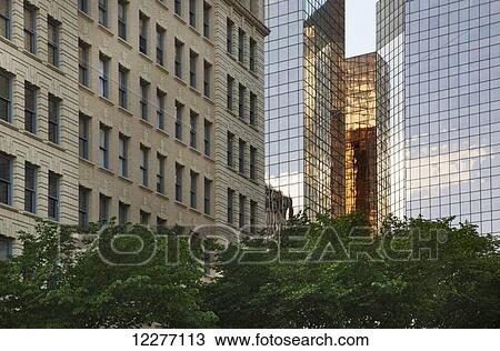 Old and new office towers; Edmonton, Alberta, Canada View Large Photo Image Stock Image - Old and new office towers; Edmonton, Alberta, Canada. Fotosearch