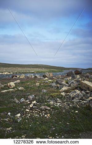Rocky tundra and a river; Cambridge Bay, Nunavut, Canada View Large Photo Image Stock Photograph - Rocky tundra and a river; Cambridge Bay, Nunavut, Canada. Fotosearch