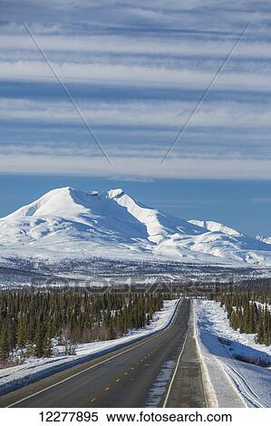 Scenic view of Mt. Drum and the Glenn Highway near Eureka, winter, Southcentral Alaska, USA View Large Photo Image Stock Photography - Scenic view of Mt. Drum and the Glenn Highway near Eureka, winter, Southcentral Alaska, USA. Fotosearch