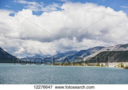 Scenic view of Muncho Lake, Muncho Lake Provincial Park, British Columbia, Canada, Summer View Large Photo Image Stock Photo - Scenic view of Muncho Lake, Muncho Lake Provincial Park, British Columbia, Canada, Summer. Fotosearch
