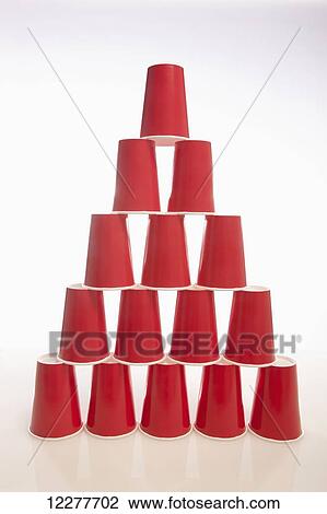 Stack of red cups; Edmonton, Alberta, Canada View Large Photo Image Stock Image - Stack of red cups; Edmonton, Alberta, Canada. Fotosearch